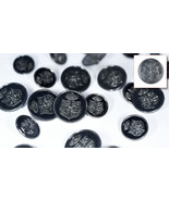 Set of Die Cast Metal Blazer Buttons W186-GM GunMetal Colour 3L/7S ø20mm... - £13.42 GBP