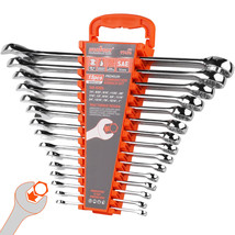 15PC Combination Spanner Wrench Ring Open Ended 1/4&quot; - 1&quot; SAE 12 Point &quot;... - £58.45 GBP