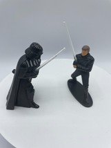 Star Wars Luke Skywalker Darth Vader Cake Topper Figures Return of the Jedi 2008 - £4.50 GBP