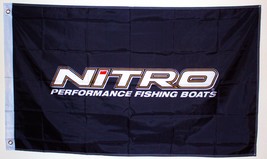 NITRO Performance Fishing Boats Flag Banner 3x5ft Garage, Shop, Mancave - £11.79 GBP