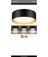 Flush Mount Ceiling Light Black, 250W Equivalent LED Ceiling Light Fixtu... - $67.52 CAD
