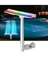 Solar Pool Fountain for Above and In-ground Pools, with 10-Color Lights ... - $552.23 MXN