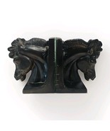 Vtg Horse Head Bookends Ceramic Mid Century Equestrian Mantel Library Pair - €17,31 EUR