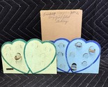 Vintage Friendship Ring Retail Store Display - 2 Ring Cards And 4 Rings NOS - $24.74
