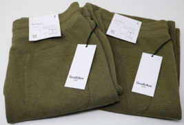 Goodfellow &amp; Co Men&#39;s Olive Green Waffle Knit Drawstring Shorts Size S Lot of 2 - £23.71 GBP