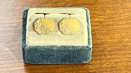 Antique Victorian Gold Filled Etched / Engraved Double Sided Cufflinks c... - $67.49
