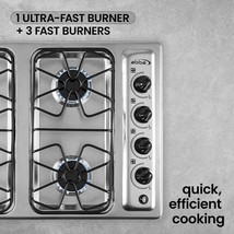 ABBA CG-401-3-EE - Gas Cooktop 4 Burners Table Top with Aluminum Burners image 5