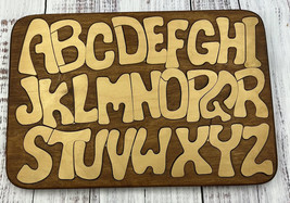 Child’s Play Alphabet Puzzle Wood Sign Decor Child’s Bedroom Play Room - £15.27 GBP