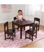 KidKraft Farmhouse Table and Four Chairs in Espresso - $119.62