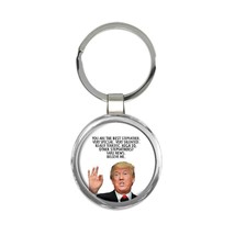 Gift for STEPFATHER : Gift Keychain Donald Trump Best STEPFATHER Funny F... - $7.99