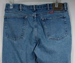 Vintage Wrangler Men’s Denim Blue Jeans Size 36 x 30 Red Tab - $19.39