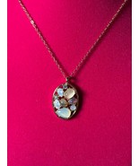 Mother Of Pearl Cluster Stone Necklace - Avon Studio 1886 - Free Shipping - $27.57 CAD