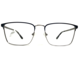 Alberto Romani Eyeglasses Frames AR 20203 NV Blue Silver Square 54-18-140 - $32.51