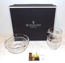 EXQUISITE WATERFORD CRYSTAL CREAMER &amp; SUGAR BOWL IN BOX - $113.84