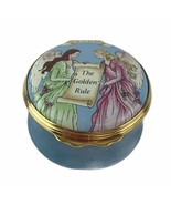 Vintage Mary Kay Halcyon Days Enamel Golden Rule Angels England Trinket ... - $37.19