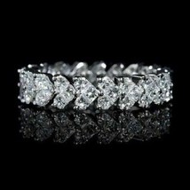 1.50Ct Moissanita Diamante de Compromiso Corazón Compromiso Alianza Plata de Ley - £108.33 GBP
