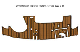 2006 Meridian 408 Swim Platform Step Pad Boat EVA Foam Faux Teak Deck Floor Mat - £317.79 GBP