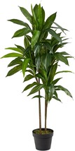 Green 43-Inch Nearly Natural Dracaena Silk (Real Touch) Artificial Plant - $47.95