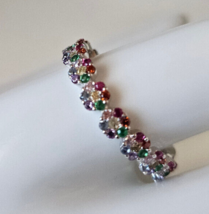 Signed 925 CN FZN Multi-color Gemstone Eternity Band Ring  NWT Size  11 - $48.51