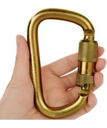 Dekabr Heavy Duty Alloy Steel Auto-Locking Climbing Carabiner - 45Kn Twi... - $36.92