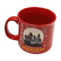 Harry Potter Red Mug 20 oz Ceramic Rather Stay At Hogwarts This Christmas - £14.54 GBP