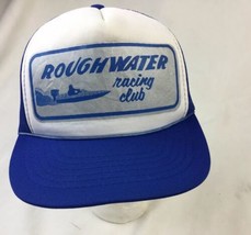 Rough Water Hydroplane Racing Hat Vtg Blue Made In Taiwan Adjustable - £15.49 GBP