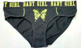 Rue 21 Women&#39;s Cotton Bikini Panties XS/SMALL Black Yellow Butterfly Baby Girl  - £8.53 GBP