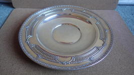 Vintage Wallace 10 Inch Sterling Silver Pierced Repousse Tray 3490-3 279 Grams - £301.21 GBP
