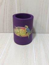 Jimmy Buffett Margaritaville vintage purple can holder cooler coozie USED worn - £7.73 GBP