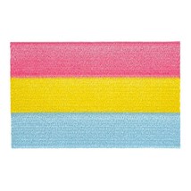 Pansexual Flag Iron On Patch 2.5&quot; Embroidered Applique Pan Pride Lgbtq Awareness - £3.70 GBP