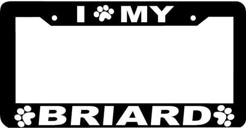 BRIARD DOG paw print License Plate Frame - $4.49