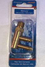 Seasense #50052220 Fits Mercury 1998 &amp; Up Male Fuel Connector Brass 1/4-In.-NEW - £6.22 GBP