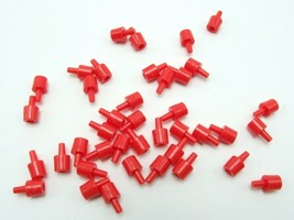 Battleship Replacement Pegs 40 Red Spare Game Parts Pieces 2011 Shiny - £2.32 GBP