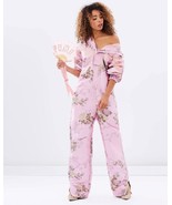 Puma x Rihanna Fenty Pink Jacquard Active Jumpsuit Size 0 Oversized - $2,195.79 MXN