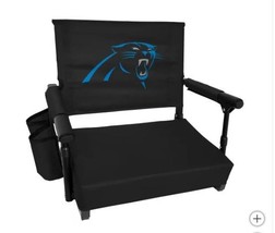 Carolina Panthers Stadium Seat NFL Premium Foldable Pocket Black Blue White - $1,597.64 MXN