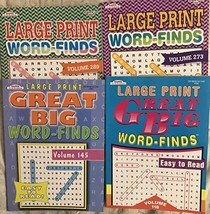 Lot of 4 Kappa LARGE PRINT Great Big Word-Finds Circle-A-Word Word Search Seek F - £17.52 GBP