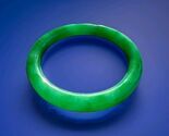 EARTH MINED Green Jadeite JADE Deco Antique Bangle Old Semi Translucent ... - $151,805.25
