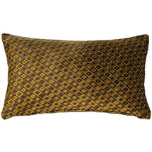 Jager Sage Diamond Textured Velvet Throw Pillow 12x20, Complete with Pillow Inse - £58.71 GBP