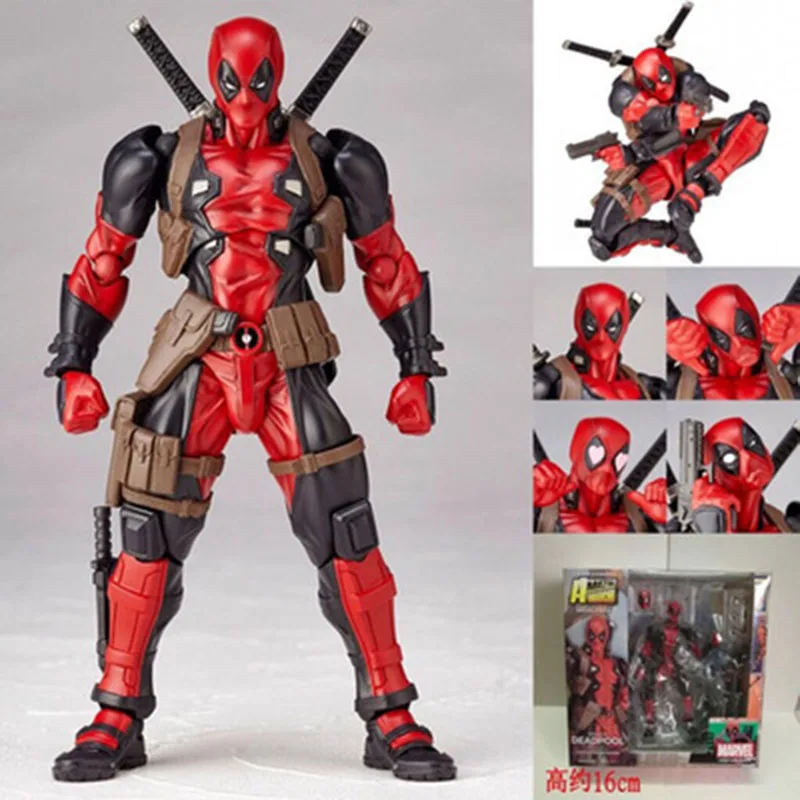 Deadpool figurine super hero articulate joints moveable action figure model collectible thumb200