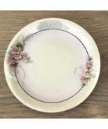 Hand Painted, Iridescent with  Flowers, Plate 6&quot; Japan, signed by Baugh - $220.51 MXN