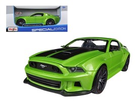 2014 Ford Mustang &quot;Street Racer&quot; Green Metallic with Black Stripes &quot;Special Edi - £50.39 GBP