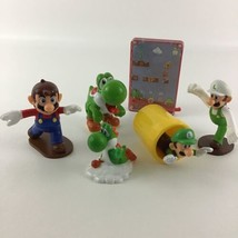 Nintendo Super Mario Bros McDonald&#39;s Toy Figure Lot Luigi Yoshi Maze Game - $14.80