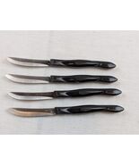 Lot of 4 Cutco Serrated Steak Knives 1759 JB Black w. Red Swirl Handle 8... - $2,732.00 MXN