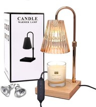 Candle Warmer Lamp with Timer(2H/4H/8H),Adjustable Height&amp;Brightness Candle Lamp - £15.42 GBP