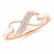 Authenticity Guarantee 
ANGARA Natural Diamond Swirl Infinity Link Ring ... - £425.05 GBP