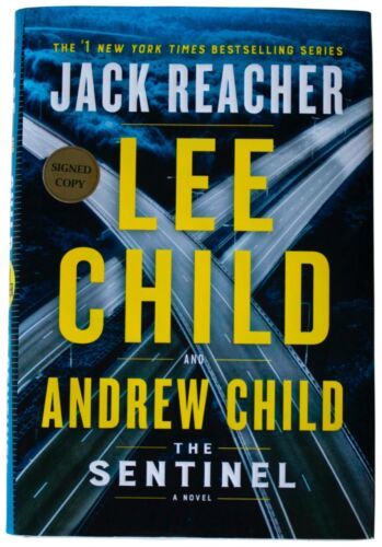 LEE & ANDREW CHILD Sentinel 2X SIGNED 1ST EDITION 2020 Jack Reacher Novel HC