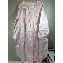 Ashley Taylor II Womens Pink Vintage Look Nightgown Long Sleeve Bows 60s... - $372.25 MXN