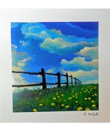 David Najar Seriolithograph Signed in the Plate w/COA: &quot;Fence Line&quot; - NEW! - £11.88 GBP