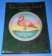 Christopher Cross Sheet Music Vintage 1980 Ride Like The Wind - £15.72 GBP