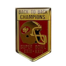 San Francisco 49ers 1988 1989 Super Bowl Champions NFL Football Lapel Hat Pin - $5.95